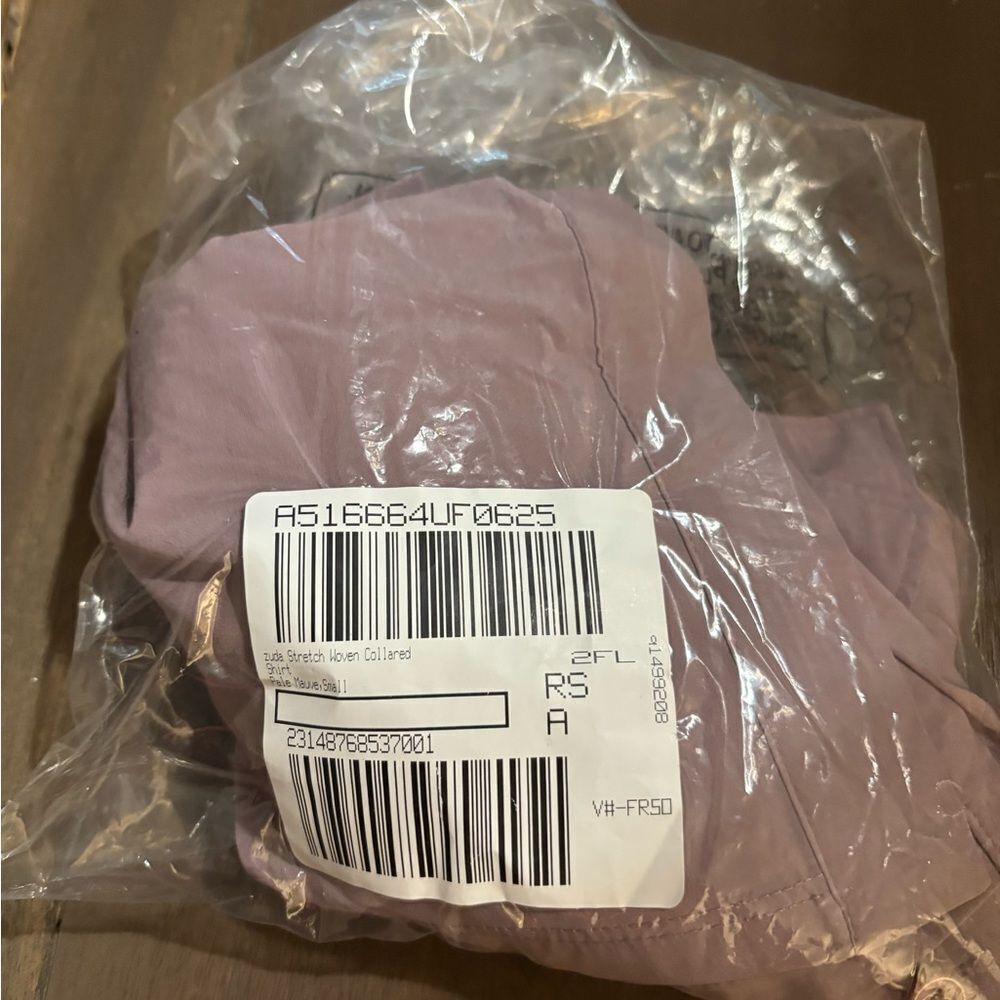 Zuda Women's Mauve Button-Up Woven Collard Shirt Sz Small - Picture 7 of 8